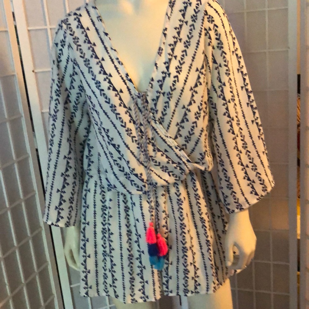 Island Beach Romper Sz Large